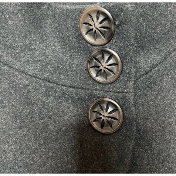 Toi & Moi Dark Grey Wool Cropped Jacket, Size Medium, Party Elegant Whimseycore - Picture 4 of 6